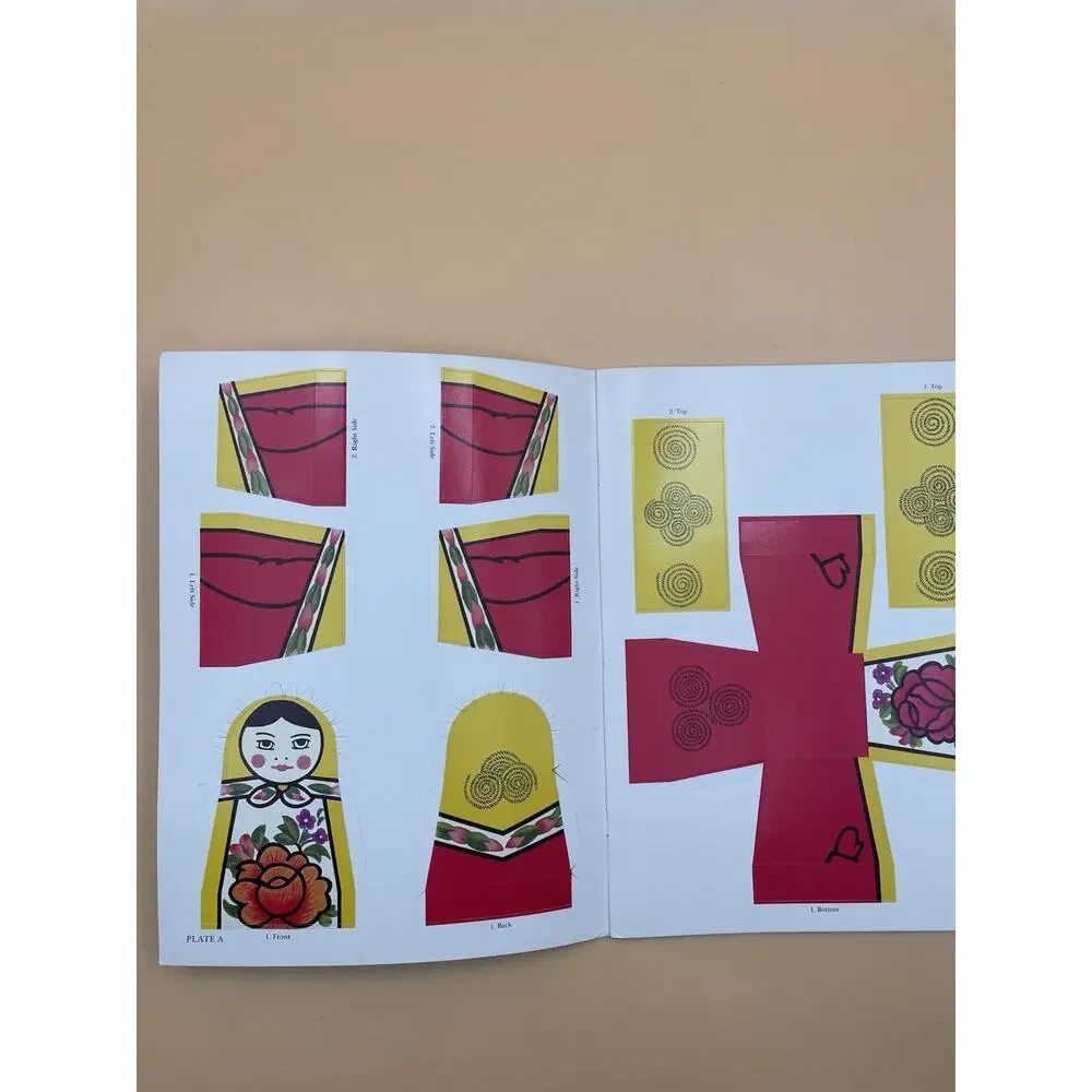 RUSSIAN NESTED DOLLS Punch-Out Toy~5 paper dolls book~Dover~UNCUT~A.G. Smith~SEE
